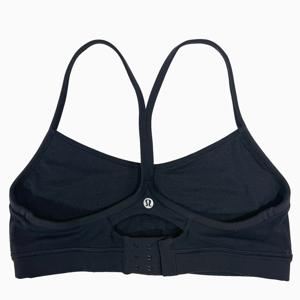Lululemon Flow Y Bra 8 Black LW2CRDS Nulu Racerback Yoga Gym Train Pilates M med